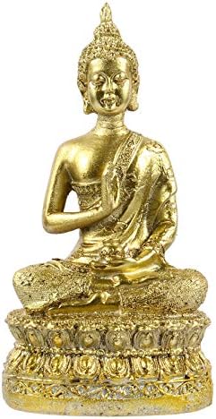 Imikeya 釈迦牟尼仏像の装飾品瞑想着席ポーズ仏置物ゴールデン Otcon Com