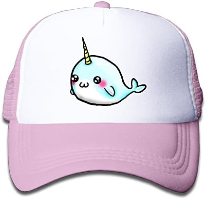 QZJKW Retro Cute Little Narwhal Children Kids Nylon Adjustable Sun Hat One Size Fits Most