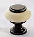 DIY Decor Hub - 10 pcs Oil-Rubbed Bronze with Beige Ceramic Round Cabinet Knobs for Dressers, Cabinets & Drawers