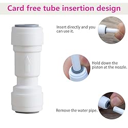 Qrity 1 PCS 3/8" Quick Connect Check Valve for RO