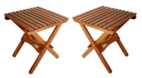 BYER OF MAINE Pangean Folding Table, byer of maine, Folding Wood Table, Easy to Fold and Carry, Perfect for Camping and Tailgating, Matches All Furniture in The Pangean Line, Two Pack
