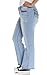 Angels Women's Plus Size Mid Rise Bootcut Jean