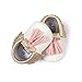 Voberry Infant Toddlers Baby Boys Girls Soft Soled Tassel Crib Shoes PU Moccasins (6~12 Month, white 1)