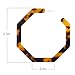 Enameljewelries Hoop Earrings Statement Acrylic Lucite Resin Round Circle Hoop Earrings with 925 Sterling Silver Post Bohemian Tortoise Shell Earrings for Women