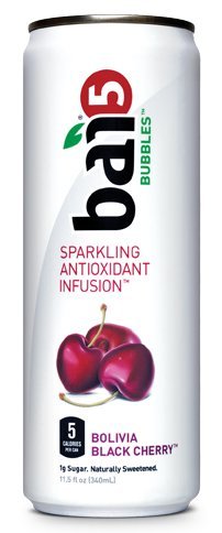 Bai5 Bubbles Sparkling Antioxidant Infusion, Bolivia Black Cherry,11.5 Fl Oz