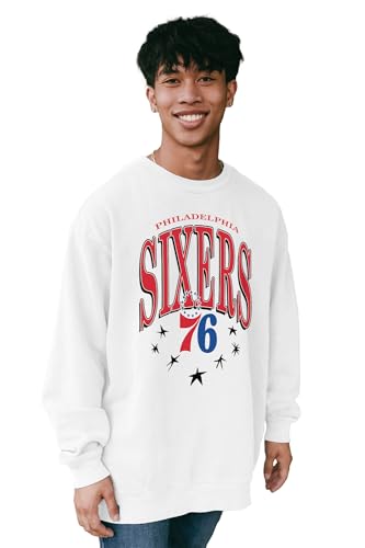 Blue 84 Philadelphia 76ers NBA Officially Licensed Crewneck Sweatshirt Ringspun…