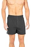 Texere Men's Bamboo Jersey Underwear Boxers (Sancus, Single Pack, Heather Charcoal, Large) Popular Gifts for Dad Brother Son MB6104-2G3-L