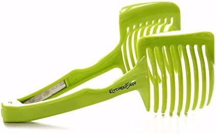Potato and Tomato Slicer - Hand Held Kitchen Tool - Easy Cutting Utensil for Fruit and Vegetables, Onions, Tomatoes, Avocados - Slice Potatoes Make French Fries - Grip, Hold &amp; Cut - by Kitchen Easy