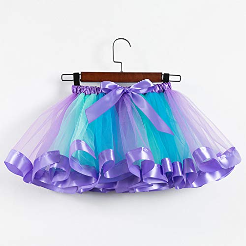 image for MIS1950s Kids Girls Tutu Party Dance Ballet Toddler Baby Costume Tulle
