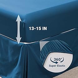 JOLLYVOGUE King Size Comforter Set 7 Pieces, Teal