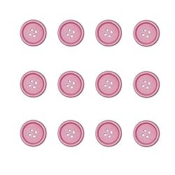 Libiline 100pcs Resin Button Solid Color 4Holes