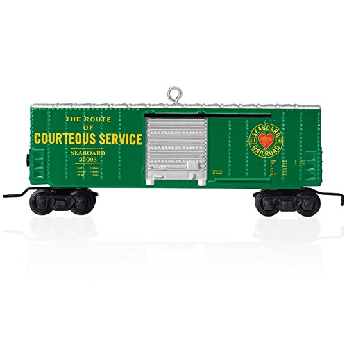 Hallmark QXI2537 Lionel Seaboard Boxcar Train Ornament