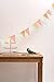 Paper Banner Flags Triangle Banner Flags for Wall Decor, Wedding Garland, Birthday Party, Baby Shower,Gold Glitter+Coral Pink+Mint Green,15 Pcs