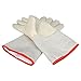 OFTEN Ultra Long Cryogenic Gloves Waterproof Protective Gloves Liquid Nitrogen Frozen Gloves Cold Storage,White,13.78