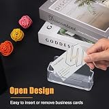 flintronic Transparent Acrylic Business Card Holder 10 Pack 30-50 Cards view 6