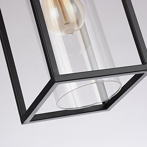 HMVPL Plug in Pendant Lighting Fixtures with Long Hanging Cord and Dimmer Switch, Vintage Metal Hanging Chandelier Swag Ceiling Lamp with Glass Shade for Kitchen Island Dining Table Bed-Room Foyer