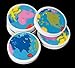 Globe Earth Erasers (48 Pcs) - Basic School Supplies & Erasers & Pencil Toppers