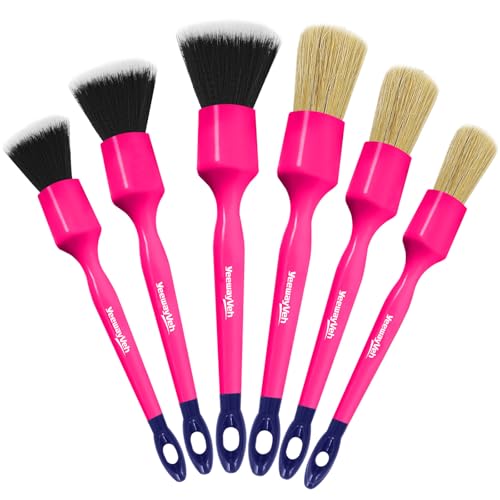 YeewayVeh Car Detailing Brush Set Pink