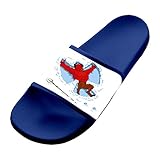 Heiyoua Fly Knit Sandals Custom Red Devil Blue