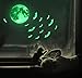 Luminous Sticker, Proboths Creative Halloween Luminous Sticker Glow in Dark Removable Home Wall Decal Moon&Bats