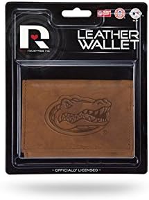 NCAA Florida Gators Leather Trifold Wallet with Man Made Interior