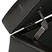 SIMPLIHOME Cosmopolitan 34 inch Wide Transitional Rectangle Storage Ottoman in Tanners Brown Vegan Faux Leather, Assembled, For the Living Room, Entryway and Family Room