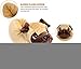 Funziez! Animal Slippers - Plush Pug Dog Slippers (Light Brown, X-Large)
