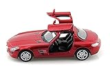Mercedes-Benz SLS AMG, Ruby - Kinsmart 5349D - 1/36 scale Diecast Model Toy Car