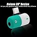Headphone Jack Adapter Compatible for Samsung Galaxy Note 10+ Plus 2 in 1 Dual Splitter Earphone Dongle Connector Convertor 3.5mm Audio and Charger Aux Headset Adapter Cable Accessories (Green)thumb 1