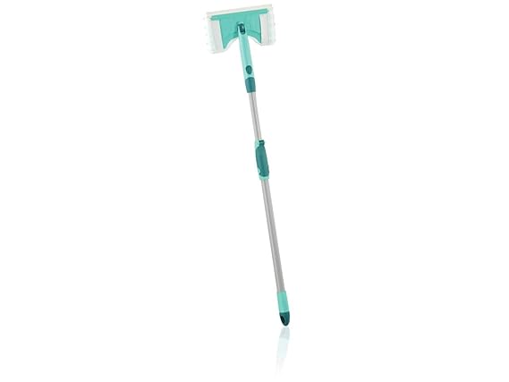 Leifheit Badwischer Bath Cleaner Telescope 110 cm mit 360°-Drehgelenk, Fliesenwischer ideal für Armaturen, ausziehbarer Flies