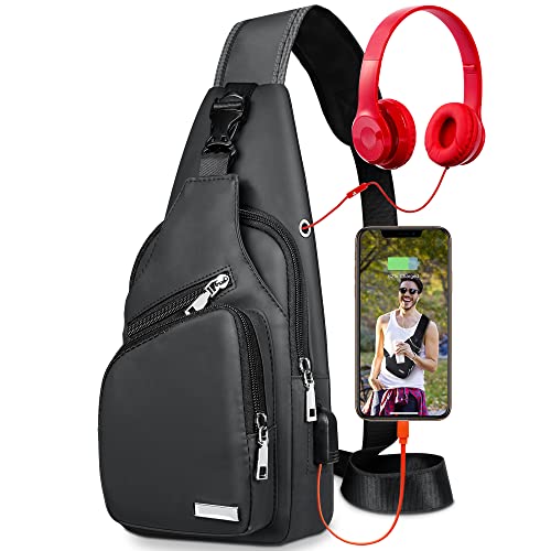 Waterproof Sling Bag Crossbody Backpack for Men Women Sling Backpack Hiking  Daypack Multipurpose Cross Body Ch