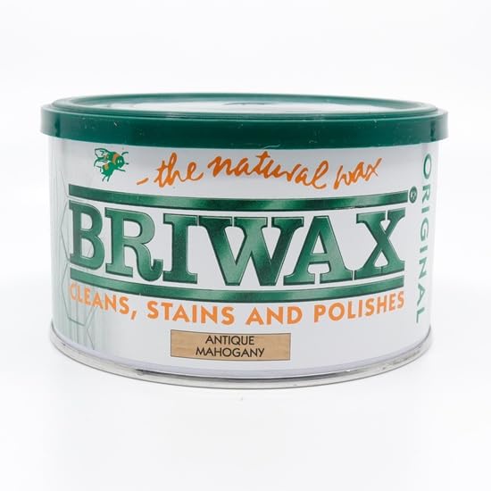 Briwax Original Antique Mahogany 400g-– Multi-Shade Wood Wax Polish | Ideal for Furniture Restoration & DIY Wood Projects
