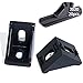 Boeray 20pcs 2028 Black Aluminum Corner Bracket for 2020 Aluminum Extrusion Profile Slot 6mm