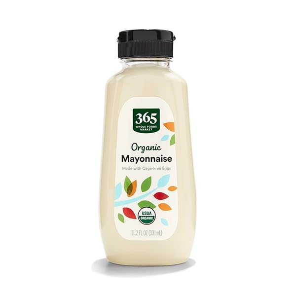365 BY WHOLE FOODS MARKET, ORGANIC MAYONNAISE, 11.2...