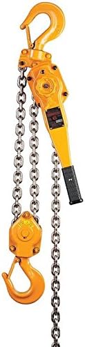 Harrington LB Lever Hoist, Hook Mount, 6 Ton Capacity, 10' Lift, 21.3" Headroom, 16.3" Lever Length, 2" Hook Opening