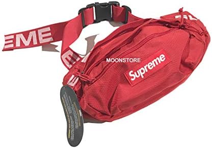 Amaskyline Streetwear Sup Dope Fanny Pack Alphabet Embroidery Straps Waist Bag Limited Edition Red