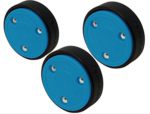 Smarthockey 4oz Slider Hockey Training Speed Puck - BLUE 3-PACK