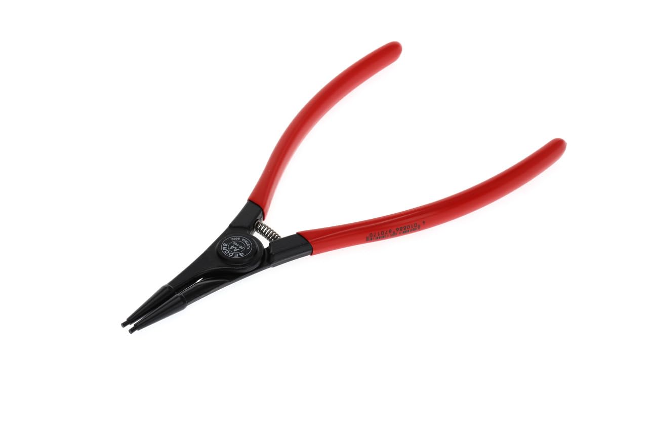 GEDORE Circlip Pliers for Outer circlips, with Opening Spring/Finger Protection, Straight Jaws, Tip Dia. 3.2 mm, 8000 A 4