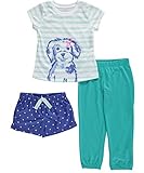 Carter's Little Girls' 3 Piece Graphic PJ Set (Toddler/Kid) - Dog