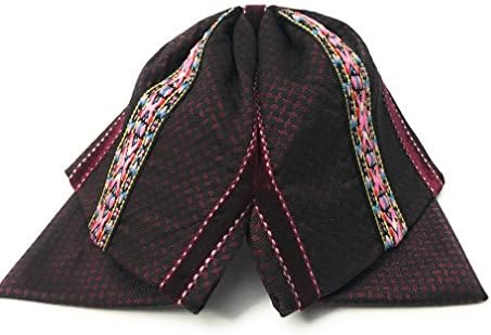Burgandy Mariachi Bow Tie. Moño Charro Bordado