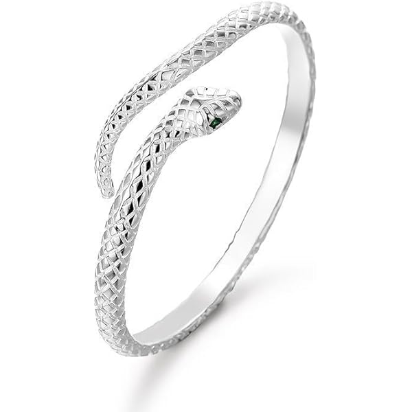 VASSAGO Snake Open Bangle Manchet Armband Slang Wrap Bypass Verstelbare Dier Hand Sieraden voor Vrouwen Meisjes