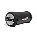 AXESS SPBT1041 Portable Thunder Sonic Bluetooth Cylinder Loud Speaker with Built-In FM Radio, SD Card, USB, AUX Inputs in Silver