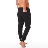 Iron Mountain Mens Joggers Fleece Lightweight Drawstring Waist Black M view 3