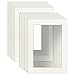 ZBEIVAN 5x7 White Picture Mats with Core Bevel Cut Frame Mattes for 4x6 Pictures- Pack of 12