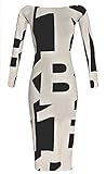 Halife Women's Sexy Long Sleeve Cocktail Party Bodycon Dress