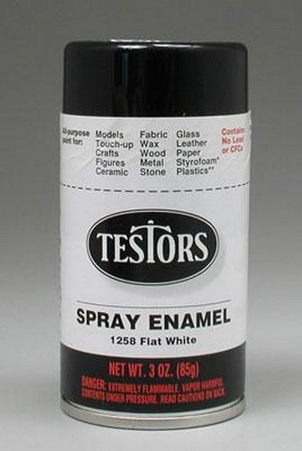 Testors Aerosol Enamel Paint 3oz-Flat White