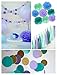 Qian's Party Mermaid Birthday Decorations Under the Sea Party Supplies/Wonderland Frozen Party Decorations/Teal Purple First Birthday Decorations Baby Shower Decorations Purple Mermaid Party