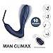 Vibrating Prostate Massager Anal Vibrator - 10 Patterns Anal Plug with Cock Ring, G-spot Vibrator with Remote, Adult Sex Toys for Men, Women and Couple Pleasure