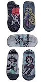 Disney Princess Ladies and Juniors 5 Pk No Show Socks