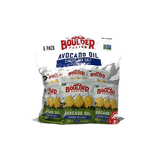 Boulder Canyon, Chip Potato Avocado Sea Salt, 6 Ounce, 6 Pack